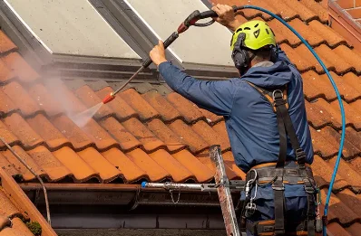 Démoussage et hydrofuge de toiture à Relanges